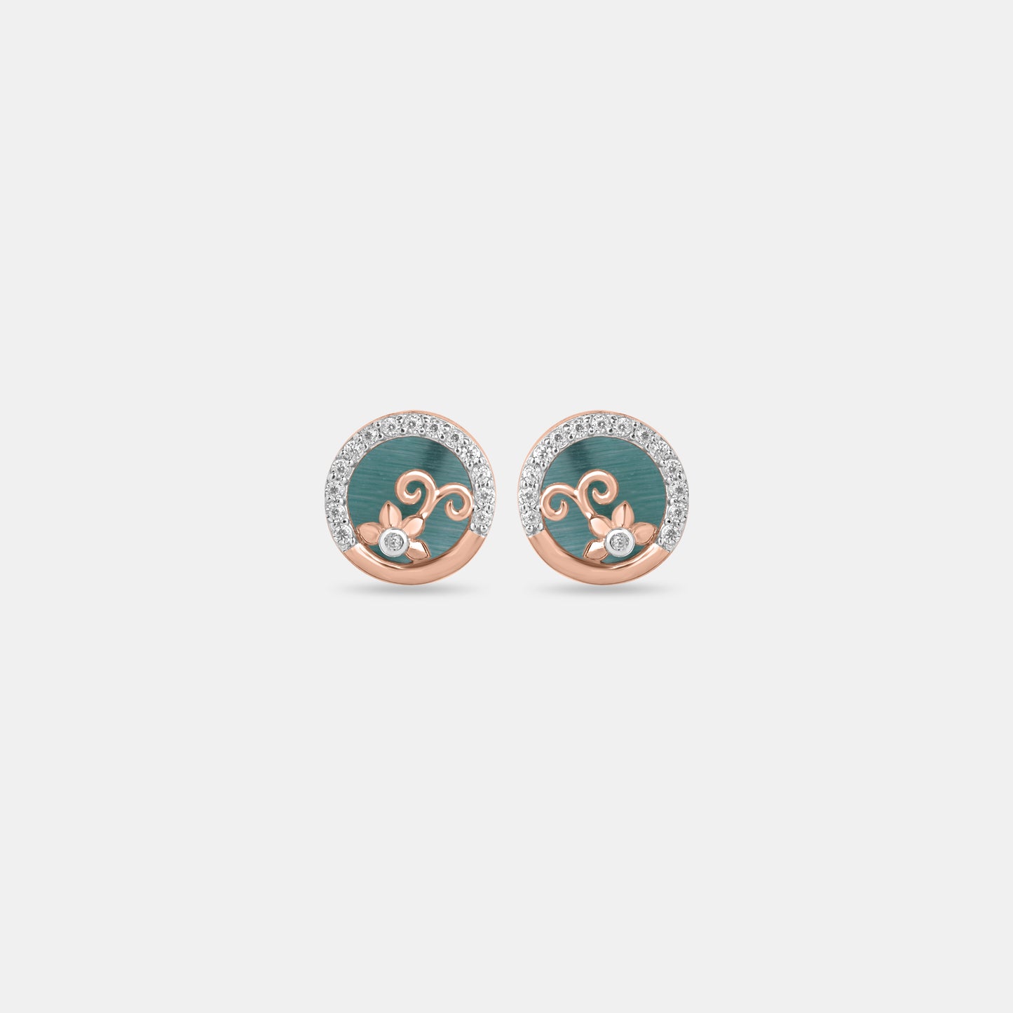 Teal Swirl Mangalsutra Set