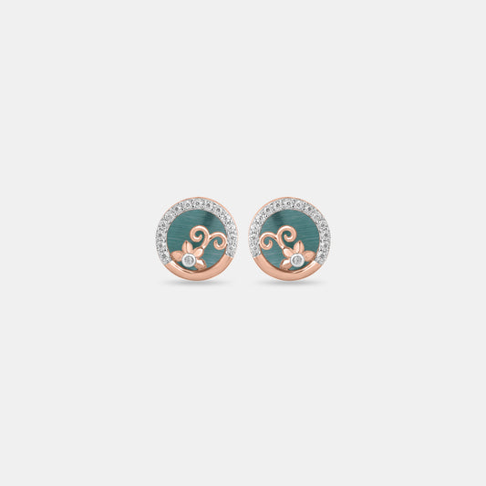 Teal Swirl Mangalsutra Set