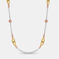 Tri-tone Interlink Gold Chain