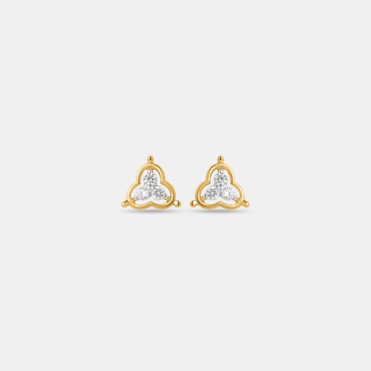 Trilisse 18kt Gold Diamond Studs
