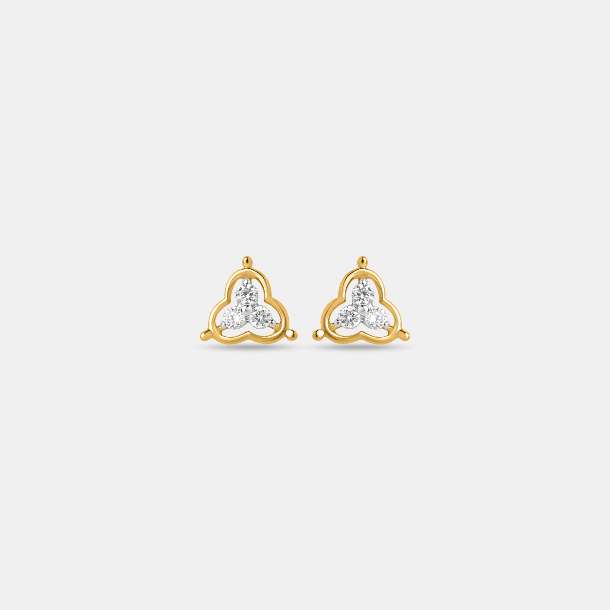 Trilisse 18kt Gold Diamond Studs
