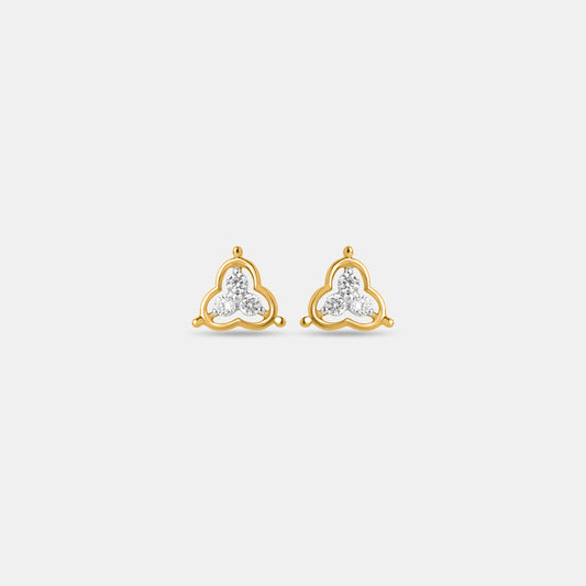 Trilisse 18kt Gold Diamond Studs