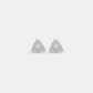Trionne Rose Gold Triangle Diamond Studs