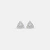 Trionne Rose Gold Triangle Diamond Studs