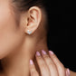 Vestra 18kt Rose Gold Diamond Studs