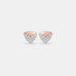 Vestra 18kt Rose Gold Diamond Studs