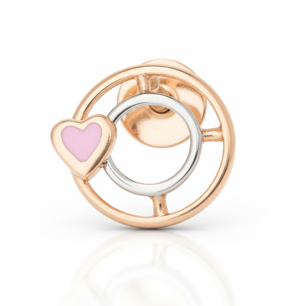 Blush Heartbeat Studs